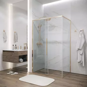 Душевой уголок Grossman Galaxy 120x70 120.K33.01.1270.32.00 без поддона, стекло прозрачное, профиль золото