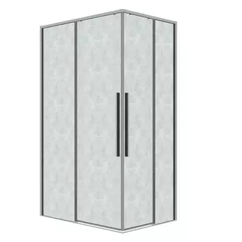Душевой уголок Grossman Galaxy 120x70 300.K33.01.1270.10.02 без поддона, стекло шиншилла, профиль хром