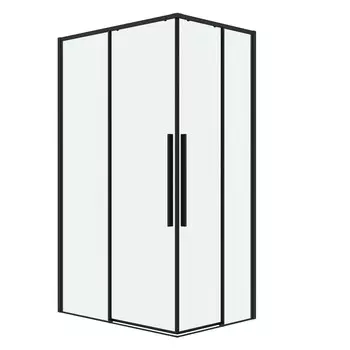 Душевой уголок Grossman Galaxy 120x80 300.K33.01.1280.21.00 без поддона, стекло прозрачное, профиль черный матовый