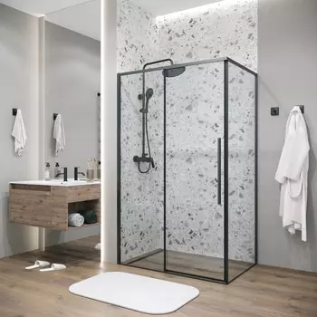 Душевой уголок Grossman Galaxy 130х100 120.K33.01.1310.21.00 стекло прозрачное, профиль черный матовый