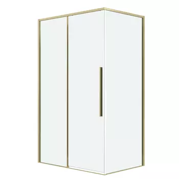 Душевой уголок Grossman Galaxy 140x80 120.K33.01.1480.32.00 без поддона, стекло прозрачное, профиль золото сатин