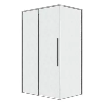 Душевой уголок Grossman Galaxy 140x90 120.K33.01.1490.10.02 без поддона, стекло шиншилла, профиль хром