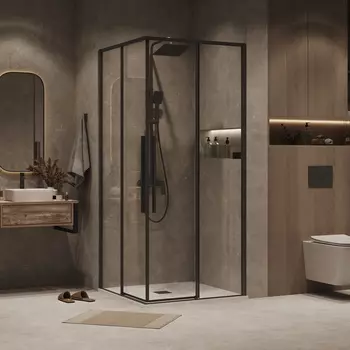 Душевой уголок Grossman Galaxy 90x70 300.K33.01.9070.42.00 без поддона, стекло прозрачное, профиль графит