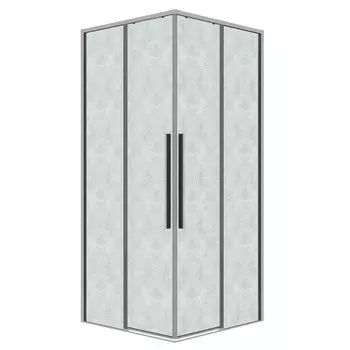 Душевой уголок Grossman Galaxy 90x70 300.K33.01.9070.10.02 без поддона, стекло шиншилла, профиль хром