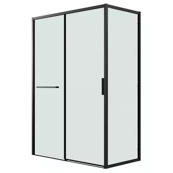 Душевой уголок Grossman Style 130x80 120.K33.05.1380.21.00 без поддона, стекло прозрачное, профиль черный матовый