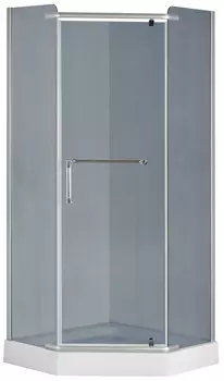 Душевой уголок Loranto 90x90 CS-816S B 90 (GRAY) стекло тонированное, профиль сатин