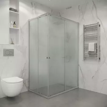 Душевой уголок Niagara Eco 117x78 NG-1012-14QMT стекло матовое, профиль хром матовый