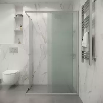 Душевой уголок Niagara Eco 117x88 NG-1129-14QMT стекло матовое, профиль хром матовый