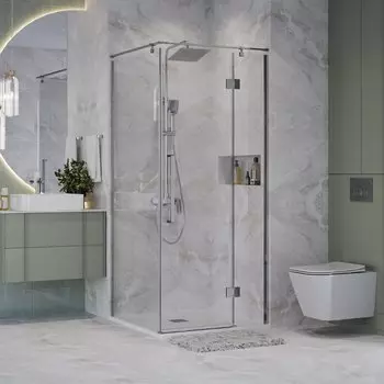 Душевой уголок Niagara Nova 100x100 NG-6632-34 стекло прозрачное, профиль хром, без поддона