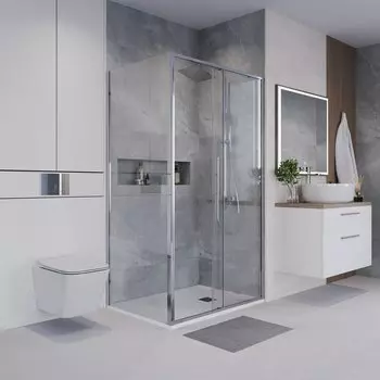 Душевой уголок Niagara Nova 110x90 NG-64-11A-A90-34 стекло прозрачное, профиль хром, без поддона