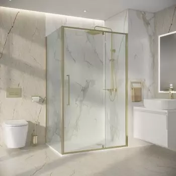 Душевой уголок Niagara Nova 120x80 NG-45-12ASG-A80SG-34 стекло прозрачное, профиль золото брашированное