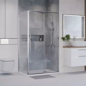 Душевой уголок Niagara Nova 120x80 NG-64-12A-A80-34 стекло прозрачное, профиль хром, без поддона