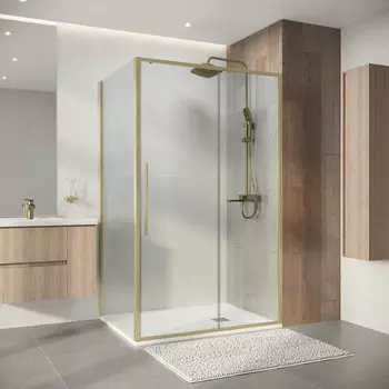 Душевой уголок Niagara Nova 130x80 NG-44-13ASG-A80SG-34 стекло прозрачное, профиль золото брашированное