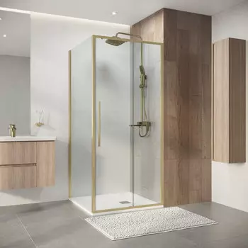 Душевой уголок Niagara Nova 90x80 NG-44-9ASG-A80SG-34 стекло прозрачное, профиль золото брашированное