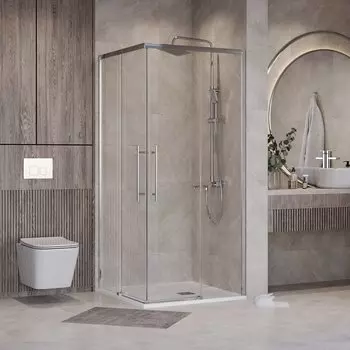 Душевой уголок Niagara Nova 90x90 NG-6629-34 стекло прозрачное, профиль хром, без поддона