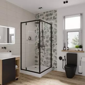 Душевой уголок Niagara Nova NG- 6801-08 BLACK 90x90 без поддона