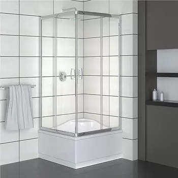 Душевой уголок Radaway Premium Plus C170 80x80 30461-01-01N стекло прозрачное, профиль хром, без поддона