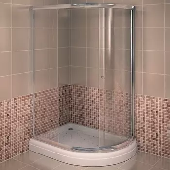 Душевой уголок Радомир 120x90 1-03-1-2-0-0100 стекло прозрачное, профиль белый, правый