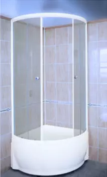 Душевой уголок Радомир 92x92 1-03-1-0-0-0021 стекло матовое, профиль белый
