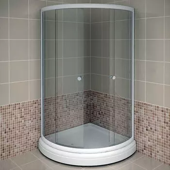 Душевой уголок Радомир 93x93 1-03-1-0-0-0011 стекло матовое, профиль белый