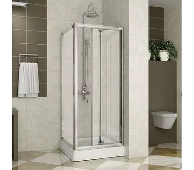 Душевой уголок Радомир 84x84 1-03-2-0-0-0991 стекло матовое, профиль хром