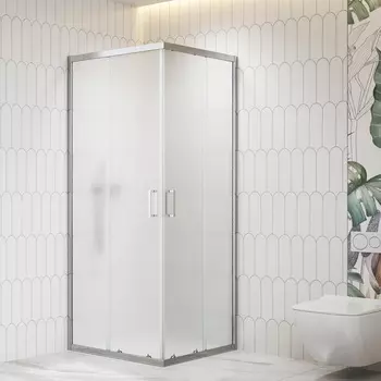 Душевой уголок RGW CL-36 80x80 06093688-41 стекло рифленое, профиль хром, без поддона