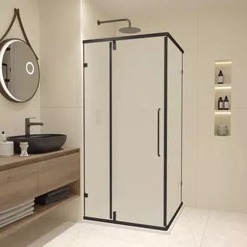 Душевой уголок RGW Classic CL-035B 90x90 350903599-24 стекло сатин, профиль черный