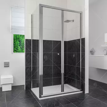 Душевой уголок RGW Classic CL-41 80х90 стекло прозрачное, профиль хром