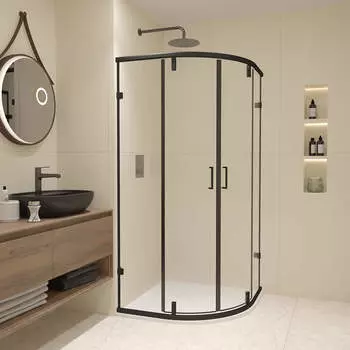 Душевой уголок RGW Classic CL-55B 90x90 стекло прозрачное, профиль черный