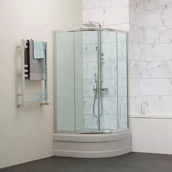 Душевой уголок RGW Dolphin 90x90 00910099-05 стекло тонированное, профиль белый
