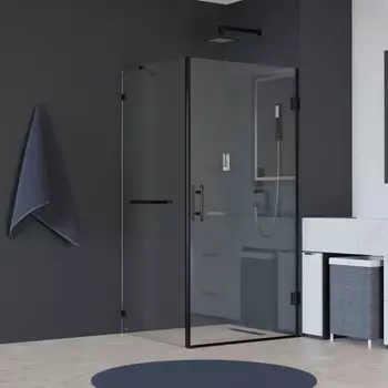 Душевой уголок RGW Hotel 60x80 3506045168-014 стекло прозрачное, профиль черный