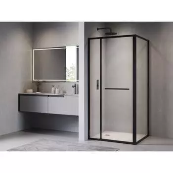 Душевой уголок RGW LE-45-B 100х80 77124508-14 стекло прозрачное, профиль черный, без поддона