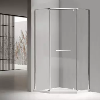 Душевой уголок RGW PA-83 80х80 стекло прозрачное, профиль хром, без поддона