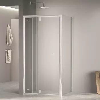 Душевой уголок RGW Passage 100x100 PA-32 NEW (PA-02 NEW + Z-050-1) стекло прозрачное, профиль хром