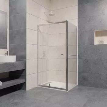 Душевой уголок RGW Passage 100x80 PA-44-1 (PA-02 NEW + Z-060-1) стекло прозрачное, профиль хром