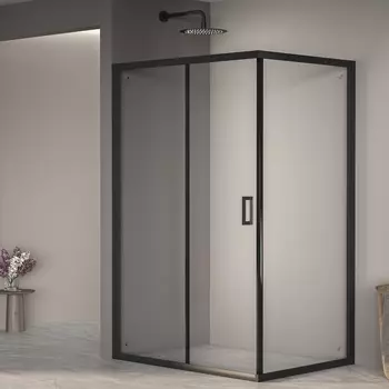 Душевой уголок RGW Passage 100x90 PA-245-B стекло прозрачное, профиль черный
