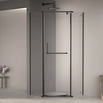 Душевой уголок RGW Passage 120x120 PA-081 B стекло прозрачное, профиль черный
