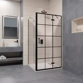 Душевой уголок RGW Passage 120x90 41087729-084R стекло прозрачное, профиль черный