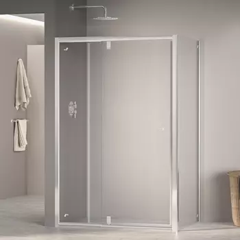 Душевой уголок RGW Passage 90x80 PA-44 (PA-02 NEW + Z-050-1) стекло прозрачное, профиль хром