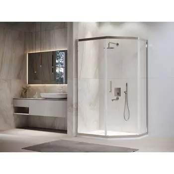 Душевой уголок RGW Passage PA-86 100x90 асимметрия, стекло прозрачное, профиль хром
