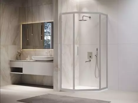 Душевой уголок RGW Passage PA-86S 100х100 стекло прозрачное, профиль хром-сатин