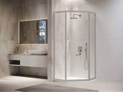 Душевой уголок RGW Passage PA-86S 90х90 стекло прозрачное, профиль хром-сатин