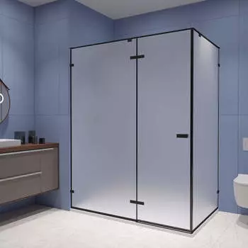 Душевой уголок RGW Stilvoll SV-040B 100x90 стекло матовое, профиль черный