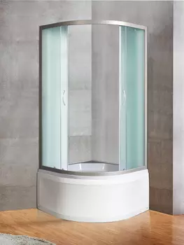 Душевой уголок River Don 80/43 MT с поддоном, стекло матовое, профиль хром