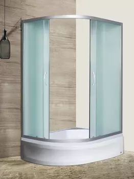 Душевой уголок River Don XL 120/90/24 MT R с поддоном, стекло матовое, профиль хром