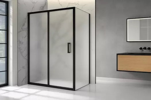 Душевой уголок Royal Bath Accord 170х70 RB 7170HPS-C-BL стекло матовое, профиль черный