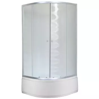 Душевой уголок Royal Bath BK RB-EKO90BK-M 90x90 рифлёный
