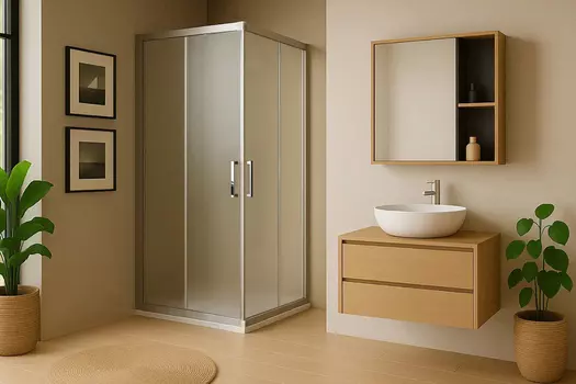 Душевой уголок Royal Bath HPD 75x70 RB7075HPD-C-ST стекло матовое, профиль сатин