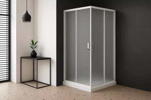 Душевой уголок Royal Bath HPD 85x70 RB7085HPD-C стекло матовое, профиль белый