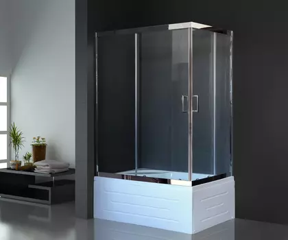 Душевой уголок Royal Bath RB 8100BP-T-CH L 100x80 прозрачный